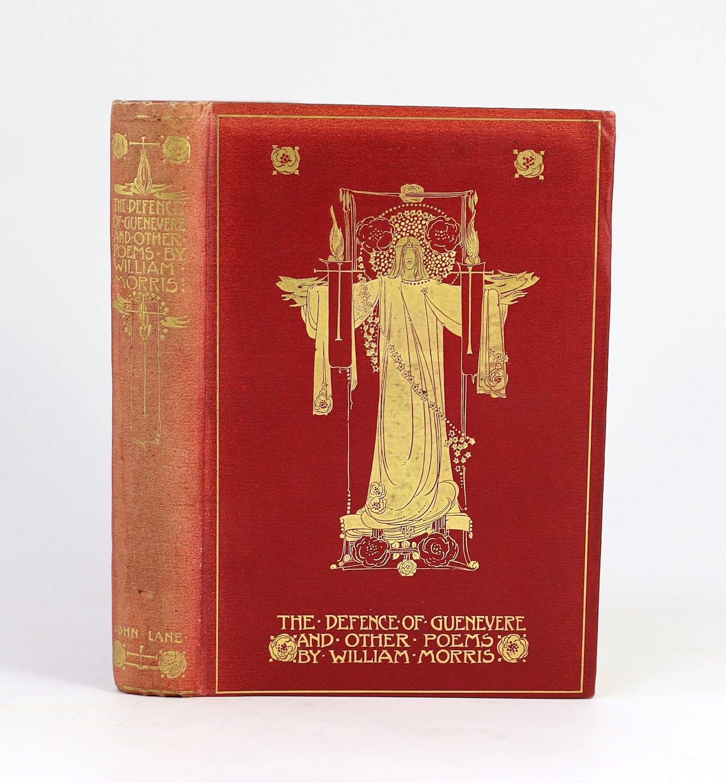 Morris, William - The Defence of Guenevere, 1st edition, illustrated with 24 plates by Jessie M. King, 8vo, original red cloth, spine faded, John Lane, The Bodley Head, London 1904
